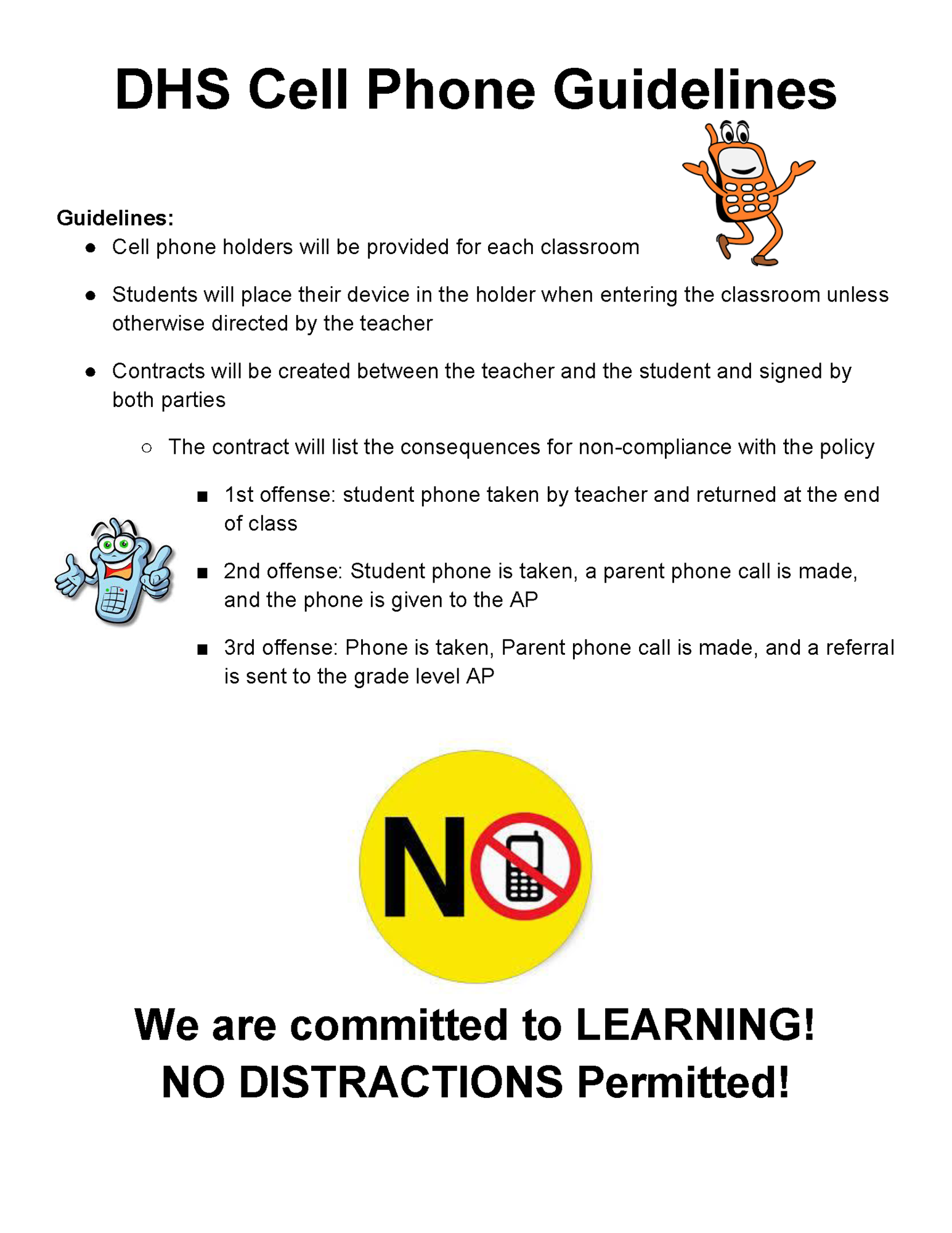 cell phone guidelines